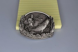 i&#39;d rather be fishing 4205 belt buckle - £15.51 GBP
