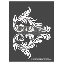 Prima Re-Design Decor Stencil 9&quot;X12&quot;-Splendid Scroll RE666613 - £24.87 GBP