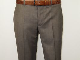 Men Suit BERLUSCONI Turkey 100% Italian Wool Super 180's 3pc Vested #Ber6 Brown image 11