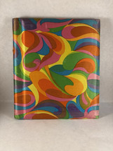 Vintage MCM Psychedelic Photo Album Book Satin Cover Floral Made In JAPAN - $9.74