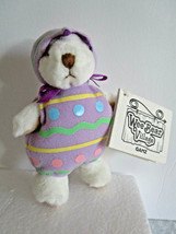 Vintage GANZ Easter Wee Bear Village &quot;Crackle&quot; NWT 5.5&quot; Teddy in Egg Suit - £10.02 GBP