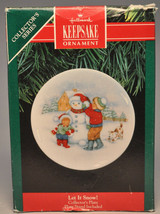 Hallmark - Let It Snow! - Collector&#39;s Plate - Classic Keepsake Ornament - £10.72 GBP
