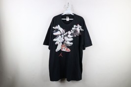 Vintage Nike Air Jordan Mens 2XL XXL Faded Shoes Jumpman Short Sleeve T-Shirt - £44.35 GBP