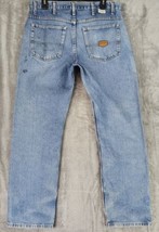 Red Kap Jeans Mens 34 X 30 Blue Denim Distressed Painted Grunge Workwear... - $59.39