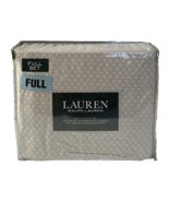 Ralph Lauren Full Size Bed Sheet Set Light Gray Floral Pattern, New in P... - £54.49 GBP