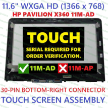 HP Pavilion 11m-ad Series 11m-ad013dx 11.6&quot; LCD Touch Screen Display Assembly - £83.10 GBP