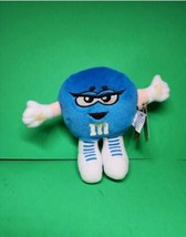 Vintage 1998 M&amp;M Swarmee Belle Blue Stuffed Plush Mars Candy Cute with Tag - £5.69 GBP