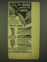 1952 Marble Arms Knives Ad - Woodcraft No.49, Expert No.545, No.60 Sport Knife - £14.48 GBP