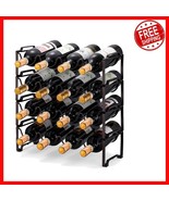 Modern 4-Tier Wine Storage Rack - Holds 16 Bottles with Style and Stability - $914.25 MXN