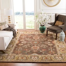 SAFAVIEH Anatolia Collection Accent Rug - 3' x 5', Brown & Gold, Handmade Tradit - £104.68 GBP