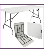 6ft Folding Table Trestle Camping Party Picnic BBQ Market Stall Garden P... - €49,46 EUR