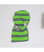 Vintage Barbie Dress Now Knit 1452 Green Blue Stripes Has Flaws 1970 - £14.76 GBP