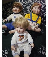 3 Danbury Mint porcelain  Dolls - $37.36 CAD