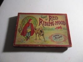 1895 Little Red Riding Hood Board Game Milton Bradley Antique complete r... - $425.69