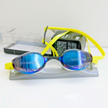 Nike Vapor Mirrored Swim Goggles Adult unisex Blue/Yellow NESSA176-990 1Size - £31.38 GBP