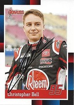 AUTOGRAPHED Christopher Bell 2021 Panini Donruss 1988 RETRO (#95 Rheem Team) Lev - £24.16 GBP