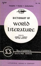 Dictionary of World Literature edited by Joseph T. Shipley / 1960 Paperback - £3.56 GBP