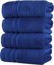 4X Extra Large Jumbo Bath Sheets 100% Premium Egyptian Cotton Soft Towel Blue - £9.59 GBP