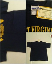 NWT Youth Small Gildan West Virginia Mountaineers Short Sleeve T Shirt - £10.38 GBP