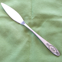 Butter Knife Oneida Deluxe Polonaise Pattern Burnished Rose Handle 6 5/8" - $7.91