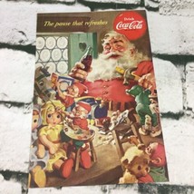 1953 Coca-Cola Christmas Santa Claus Print Ad Advertising Art - £7.78 GBP