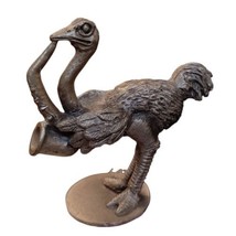 Hudson Vintage Peltro Struzzo Limu Emu Figurina Playing Sassofono 6.3cm - £9.78 GBP