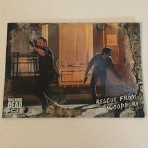 Walking Dead Trading Card 2018 #41 Rescue Woodbury  Andrew Lincoln Steven Yeun - £1.55 GBP