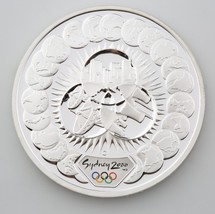 2000 Sydney Australia Olympics 1 Oz 999 Silver Proof Coin - $78.08