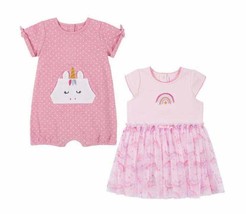 Kids Headquarters ~ Two (2) Piece Romper Set ~ Unicorn ~ Girl&#39;s Size 9 Months - £17.73 GBP