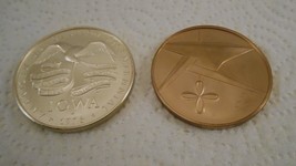 2 Different 1976 Iowa American Revolution Bicentennial Coin ( Silver &amp; Bronze ) - £42.37 GBP