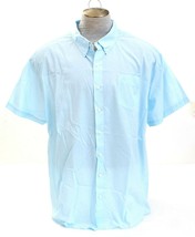 Dockers Blue Short Sleeve Button Front Shirt Men&#39;s NWT - £46.98 GBP