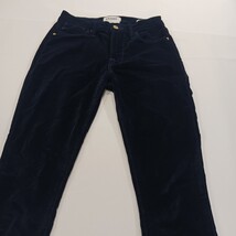 Frame Denim LHSK353 Womens Navy Blue Corduroy Straight Leg Stretch Pants Size 24 image 14