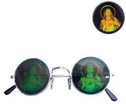 2 JESUS HOLOGRAM 3D GLASSES mens womens glasses HIDE EYES religious 3 D ... - £9.81 GBP