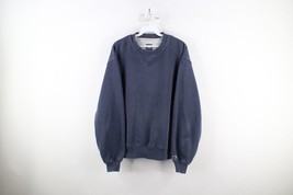 Vintage Champion Mens Size Medium Faded Blank Crewneck Sweatshirt Heather Blue - £34.40 GBP