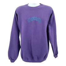 Vintage Hanes &#39;Heavyweight&#39; Unisex Purple &#39;Ohio&#39; Sweatshirt Size L/G - $25.14