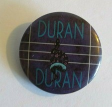 Duran Duran Vintage 1980&#39;s Badge Button Pin Pop Rock New Wave Purple Cob... - £4.23 GBP