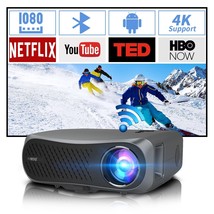 Native 1080P 5G WiFi Bluetooth Projector 4K,Smart Android TV Projector 2+16G,100 - £669.65 GBP