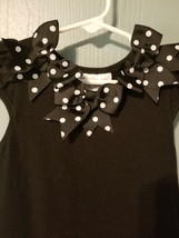 BONNIE JEAN - BLACK POLKA DOT DRESS SIZE 3T                B23 - £14.52 GBP