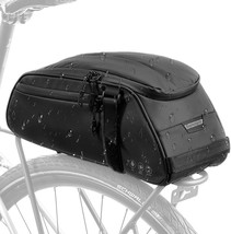 Wotow Bike Reflective Rear Rack Bag, Waterproof Bicycle Saddle Panniers, 8L - £35.27 GBP