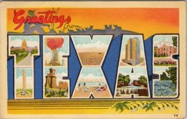 Texas Large Letter Greeting 1943 Camp Swift Pvt Litourtch Family NJ Postcard B26 - £6.25 GBP