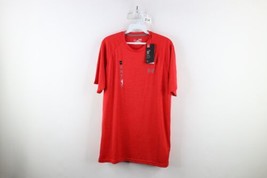 New Under Armour Mens Medium Loose HeatGear Short Sleeve T-Shirt Heather Red - £27.57 GBP