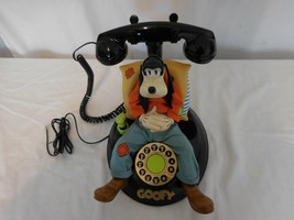 Disney Goofy Talking Telephone, Animated, Corded Landline Phone B55-5-1 ... - $95.06