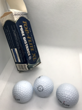 Sleeve of 3 Spalding Top-Flite XL Pure Distance Logo Golf Balls Slightly Used - £7.52 GBP
