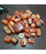 Antique and Ancient Carnelian Agate beads lot For jewelry making and col... - $2,087.62 MXN