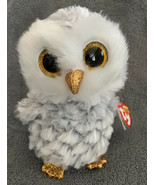 2018 Ty Beanie Boos OWLETTE the Plush White Owl 6&quot; Size MWMTs New Foil V... - £6.37 GBP