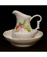 Vintage Miniature Small Schwarzenhammer Porzellan Roses Water Pitcher an... - £14.23 GBP