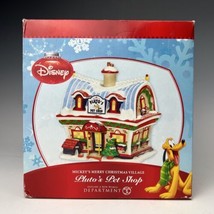 RARE! Department 56 Disney Pluto Pet Shop Mickey’s Merry Christmas Village - £331.37 GBP