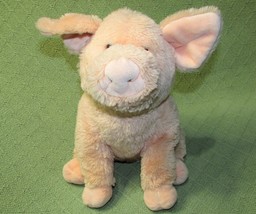 Gund Gibbler Pig Plush 10&quot; Pink Animal Alley Stuffed Farm Animal 2008 Sitting - £10.41 GBP