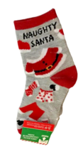 Funny Christmas NAUGHTY SANTA CREW SOCKS Laundry Stripper Novelty Women ... - $71.65 MXN