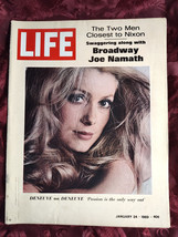 Life Magazine January 24 1969 Jan 1/24/69 Catherine Deneuve Joe Namath - £10.13 GBP
